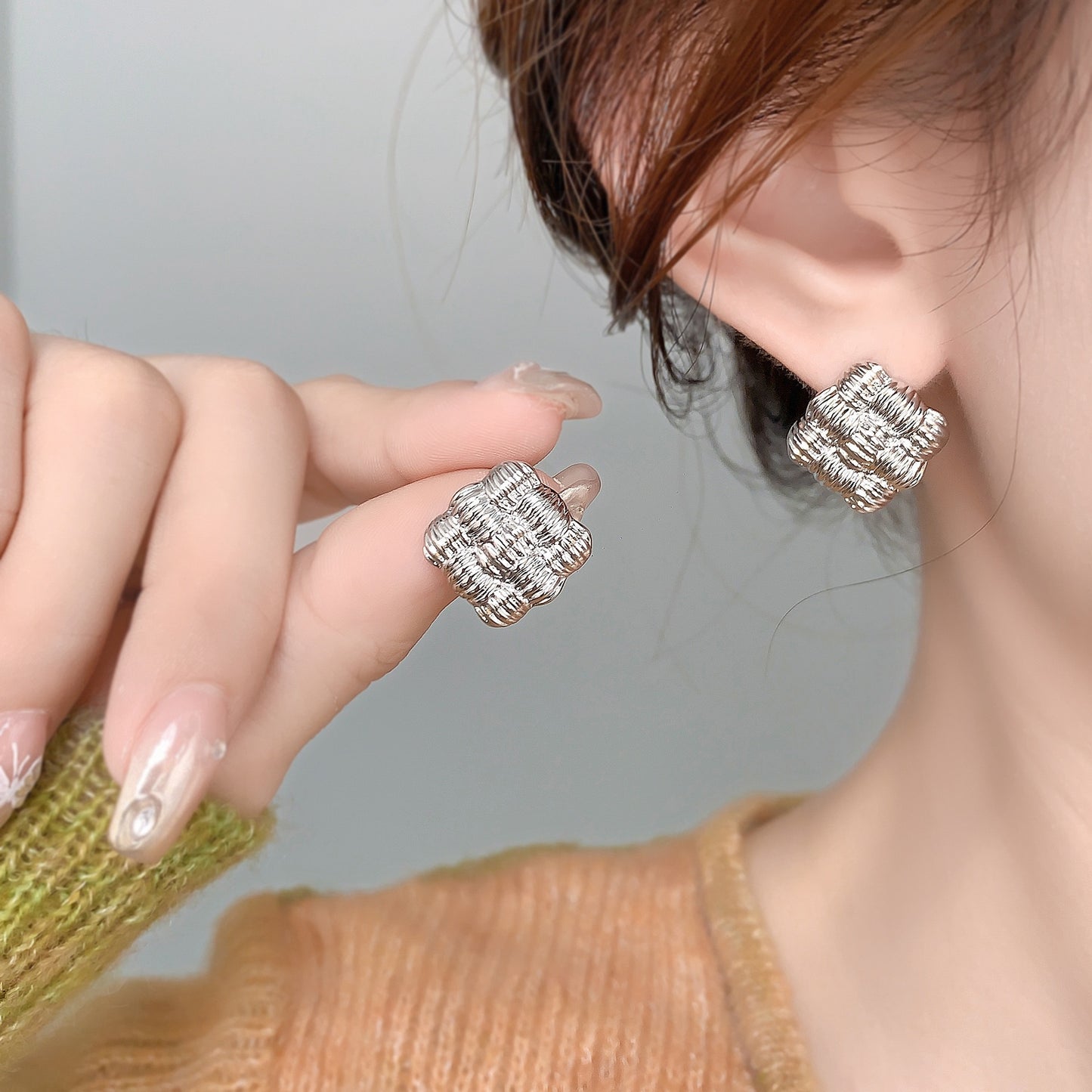 Golden Knot Studs