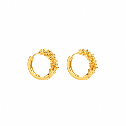 Wheat Hoop Earrings