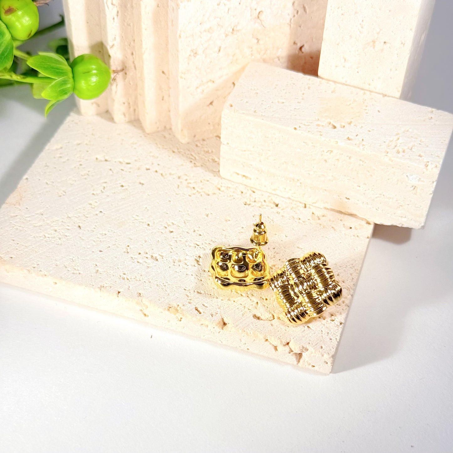Golden Knot Studs