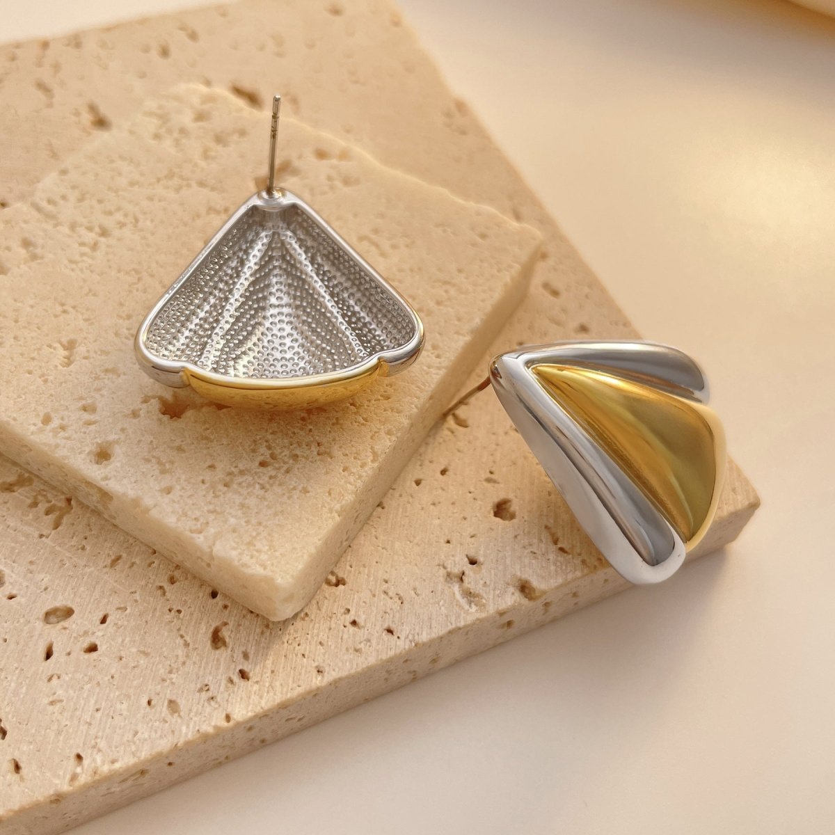 Color - Block Triangle Earrings - The Avenue