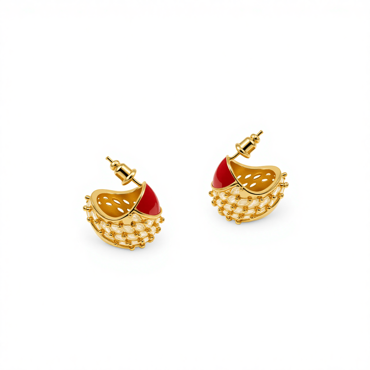 Red Ember Studs - The Avenue
