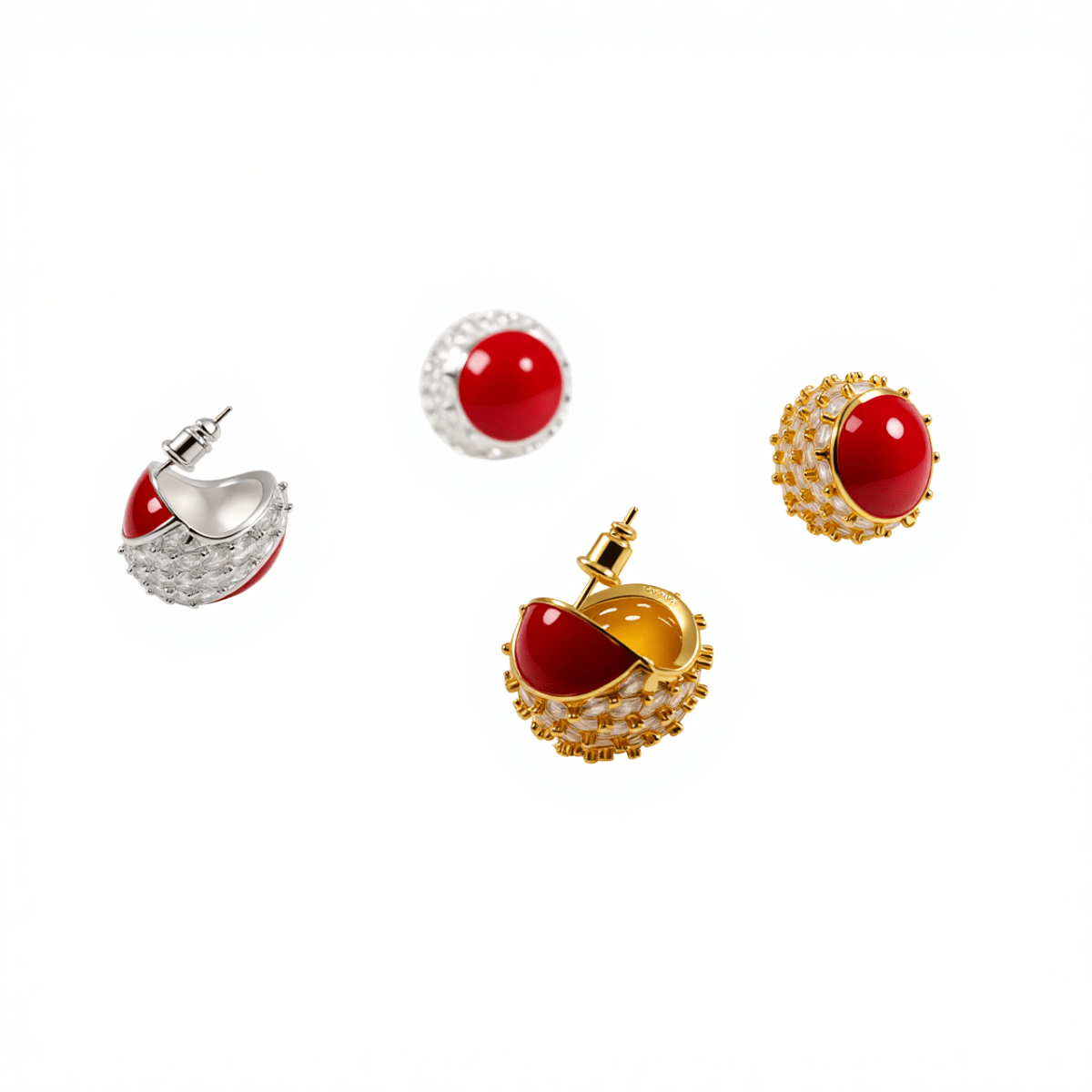 Red Ember Studs - The Avenue