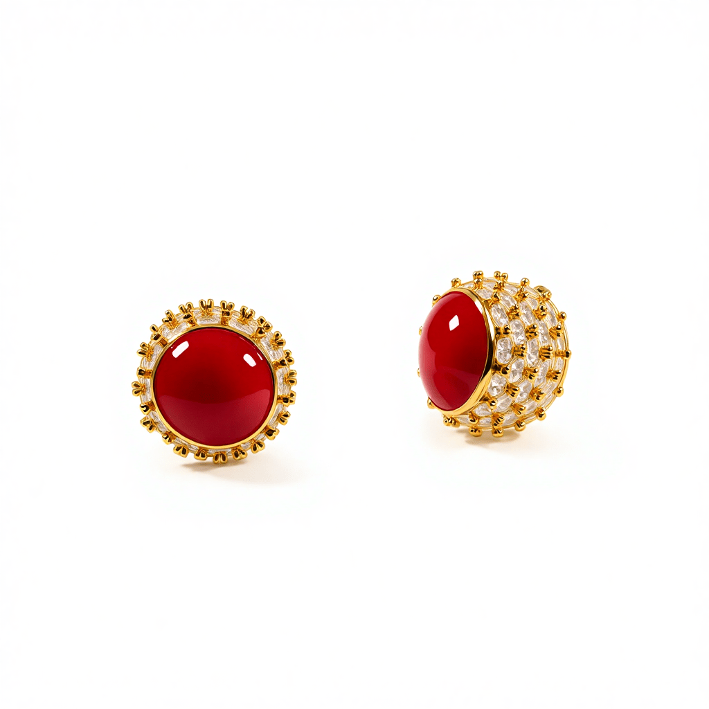 Red Ember Studs - The Avenue