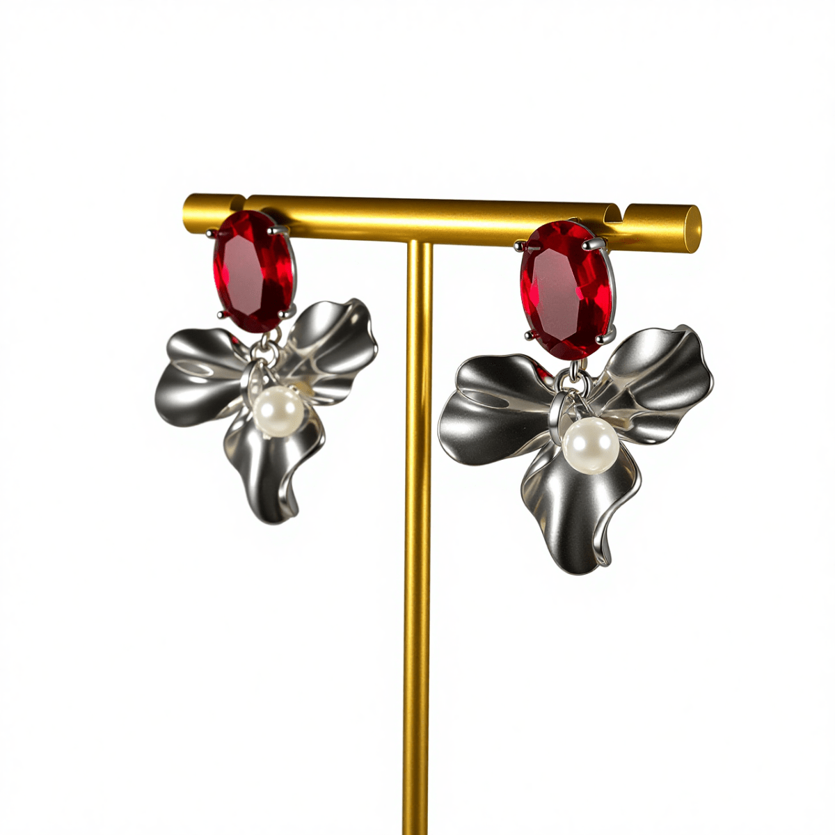 Scarlet Bloom Earrings - The Avenue