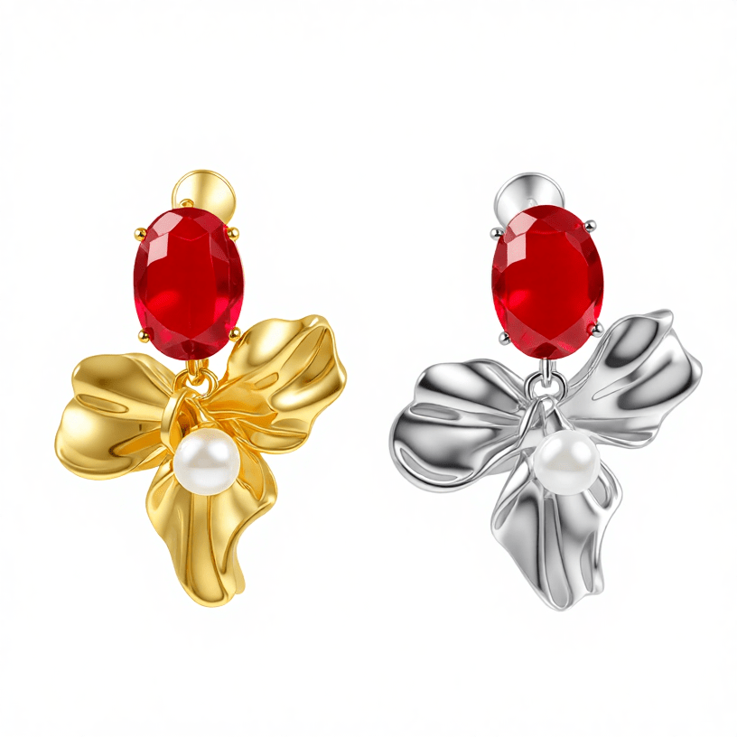 Scarlet Bloom Earrings - The Avenue