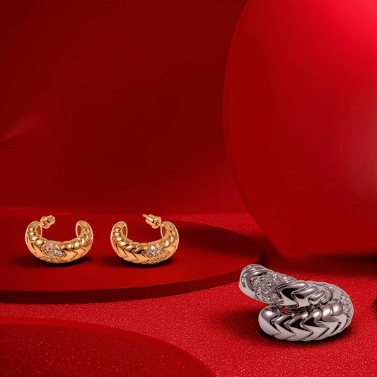 Sculpted Arc Hoops - The Avenue