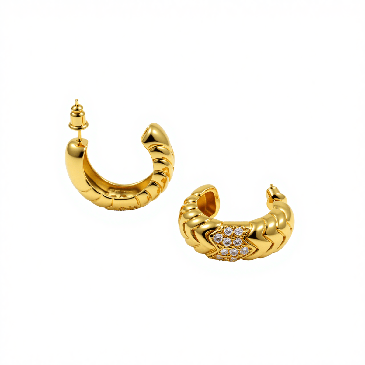 Sculpted Arc Hoops - The Avenue