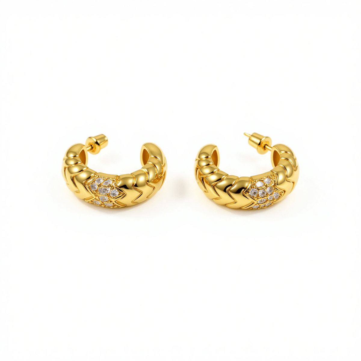 Sculpted Arc Hoops - The Avenue