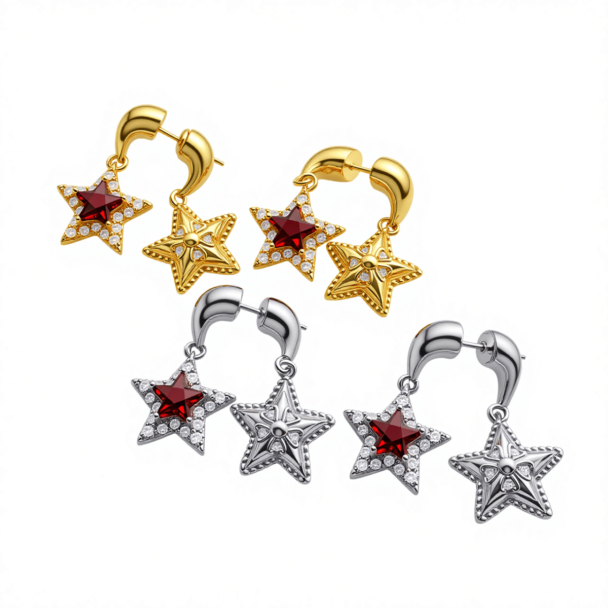 Star Charm Hoops - The Avenue