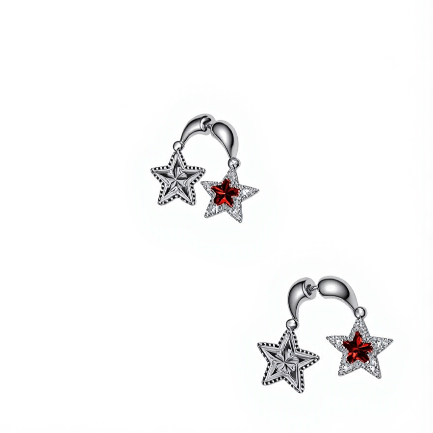 Star Charm Hoops - The Avenue