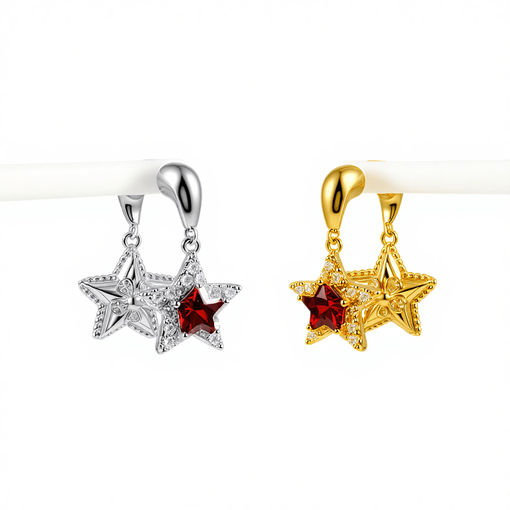 Star Charm Hoops - The Avenue