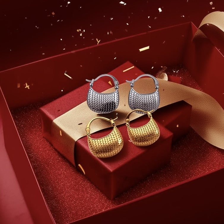 Woven Curve Hoops - The Avenue