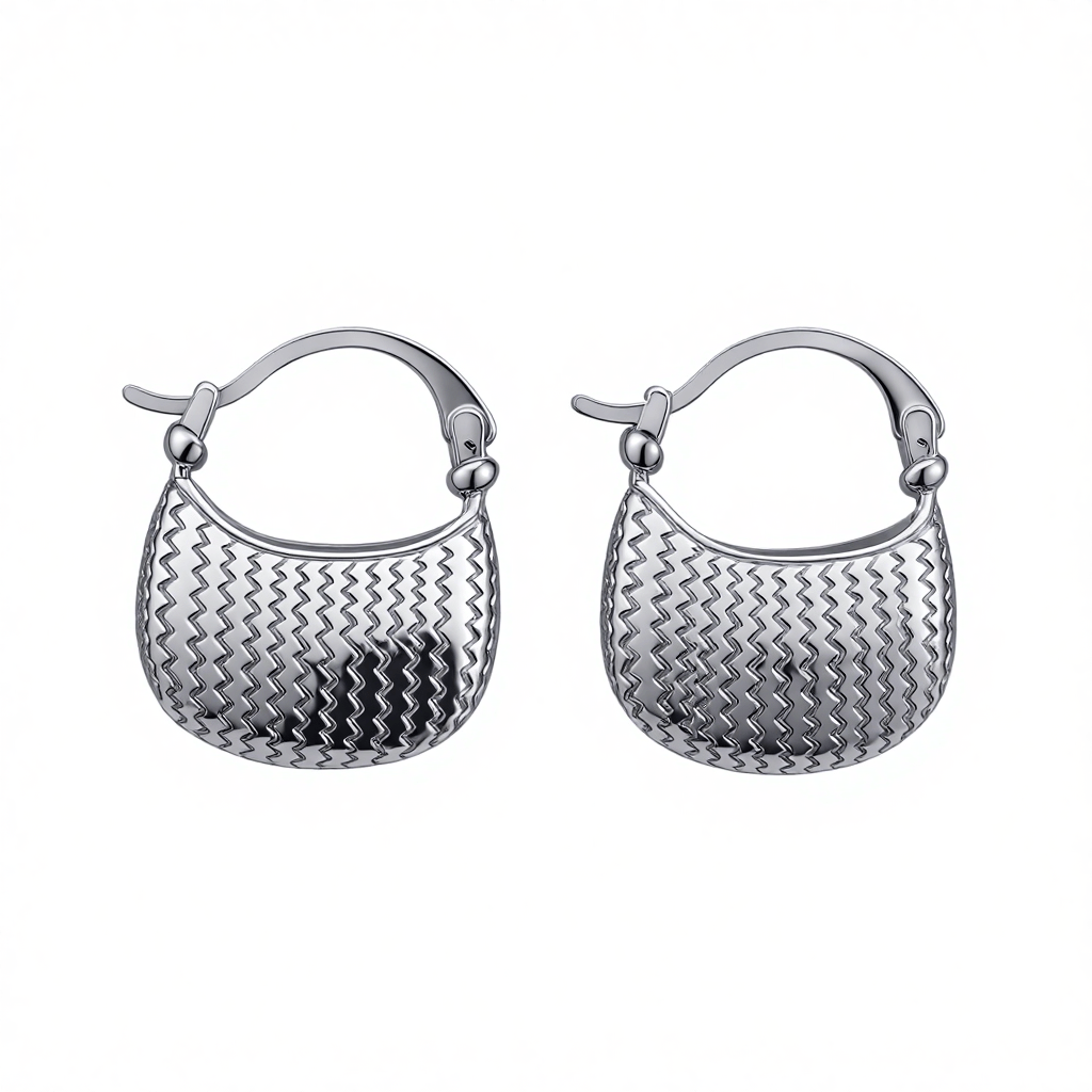 Woven Curve Hoops - The Avenue